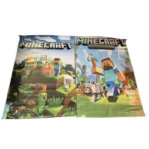 Minecraft Character Party Banners For Jumpers Bounce House Lot Of 2 Characters